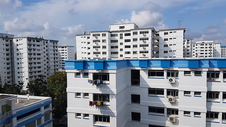 从253座望向1993年建成的巴西立21街组屋社区