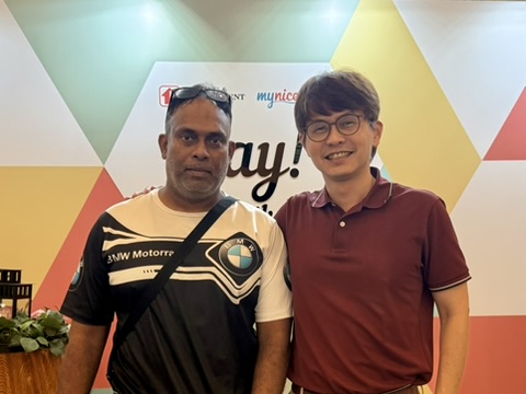 Raja mohan with James Tai